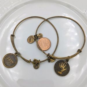 Alex and Ani Rafaleian Gold Hope Mother Bracelets